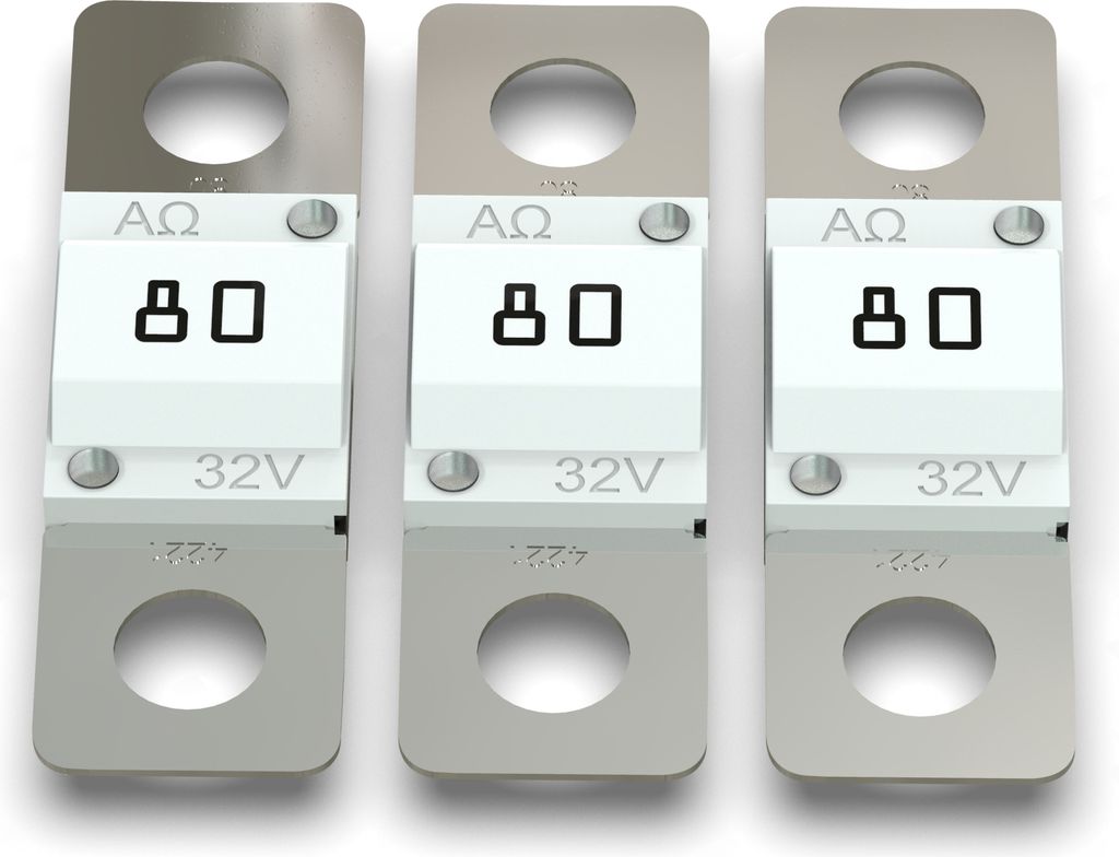3x AUPROTEC Midi Hochstromsicherung 80A Schraubsicherung Produktbild 