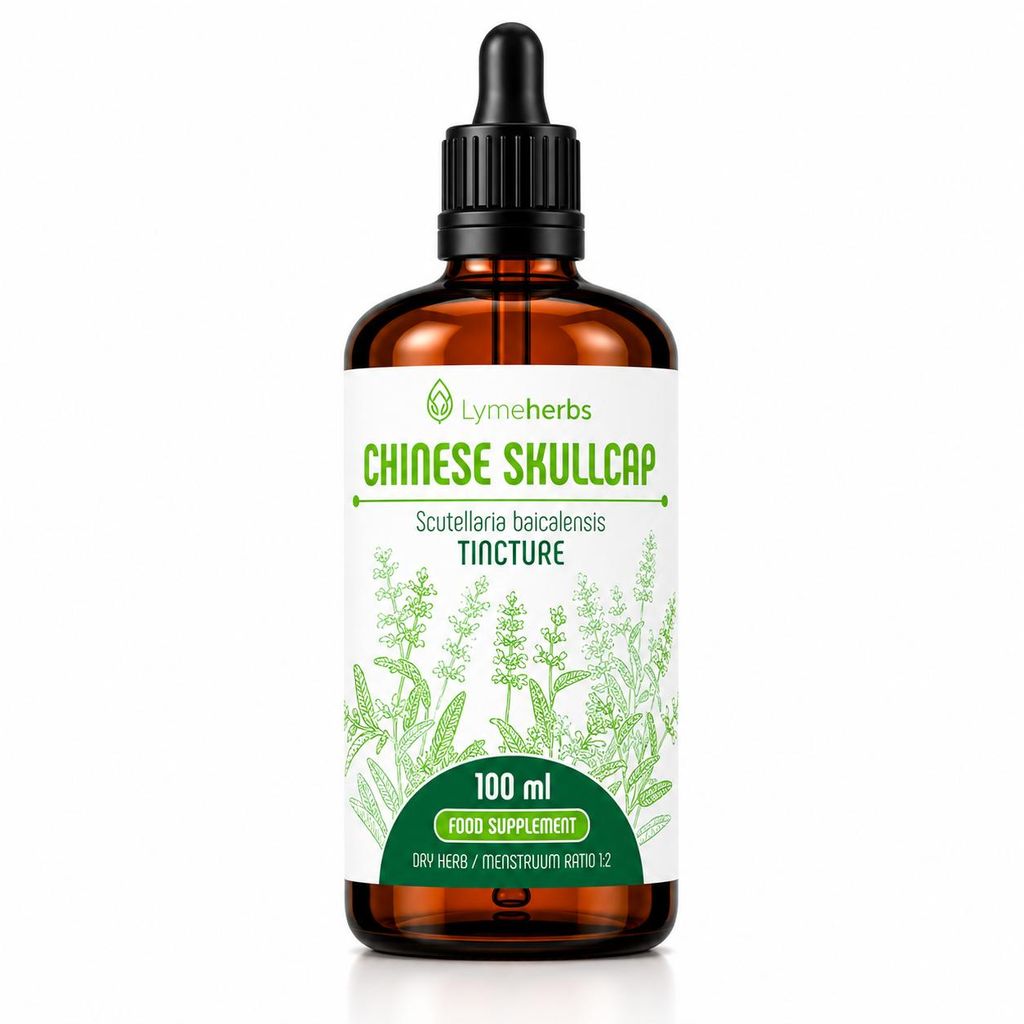 Baikal-Helmkraut (Chinese Skullcap, Chinesisches Produktbild  KI-generiertes Bild
