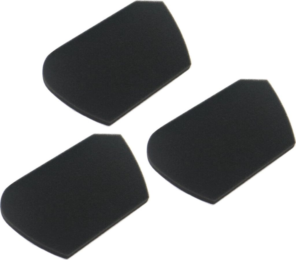 3x Trade-Shop Schaumstoff-Filter / Schaumfilter / Abluftfilter kompatibel mit Rowenta Compacteo Ergo Cyclonic Staubsauger ersetzt RS-RT900096