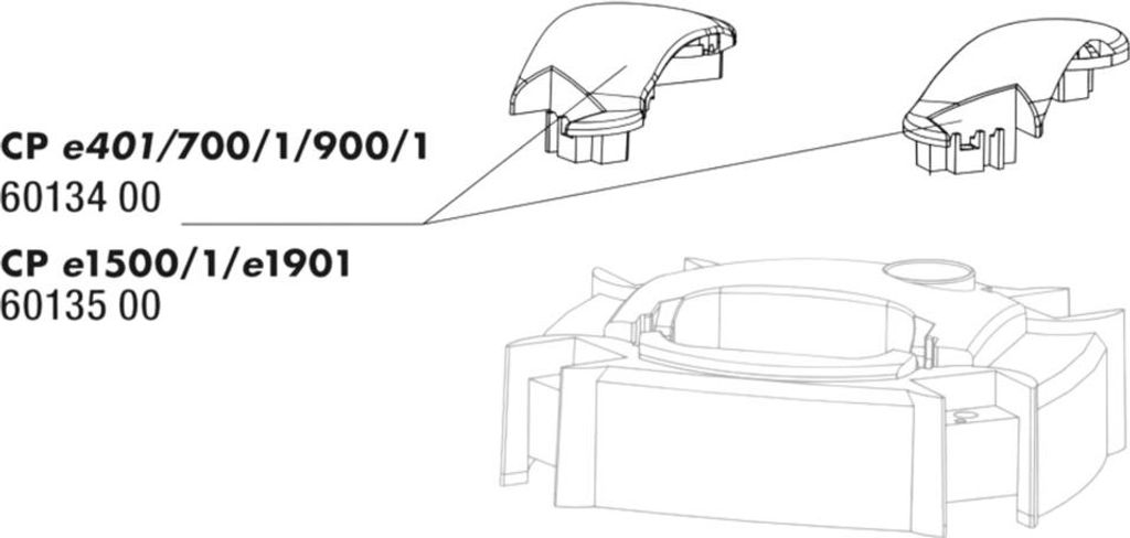 JBL Ersatzteil CP e15/1900/1 Griff für Pumpenkopf 1 Paar