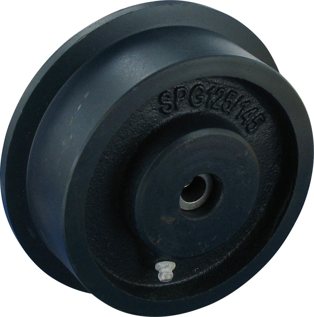 Rad mit Spurkranz Rad 150mm Guss Gleitlager Tragfähigkeit:100KG