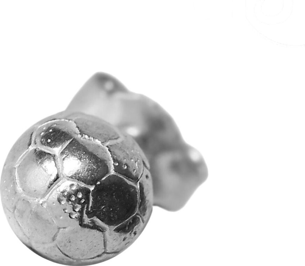 925 Sterling Silber Ohrstecker mit Fußball Stück