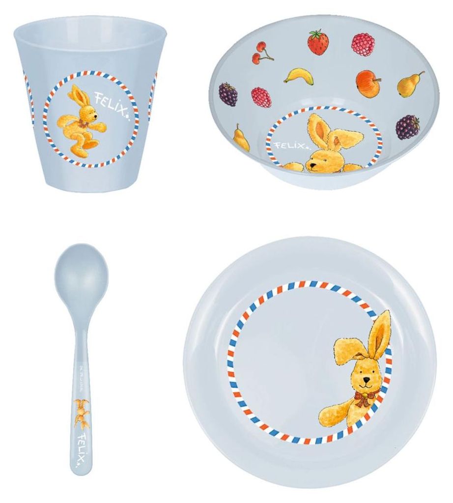 Baby Geschirrset Felix 30 Jahre – Kinder Geschirr Set BPA Produktbild 