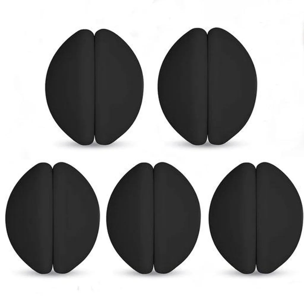 Séparateur de douche noir inox lot de 5 pour stabiliser vos parois