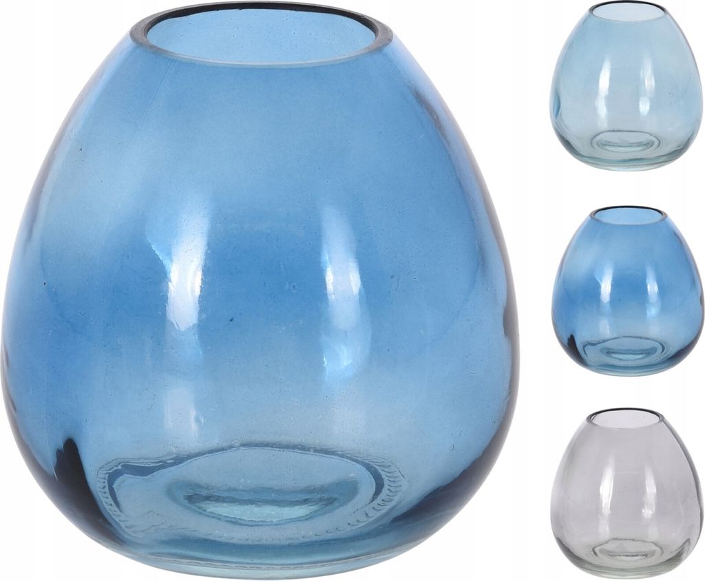 Dekorative Glasvase für Blumen 11 cm