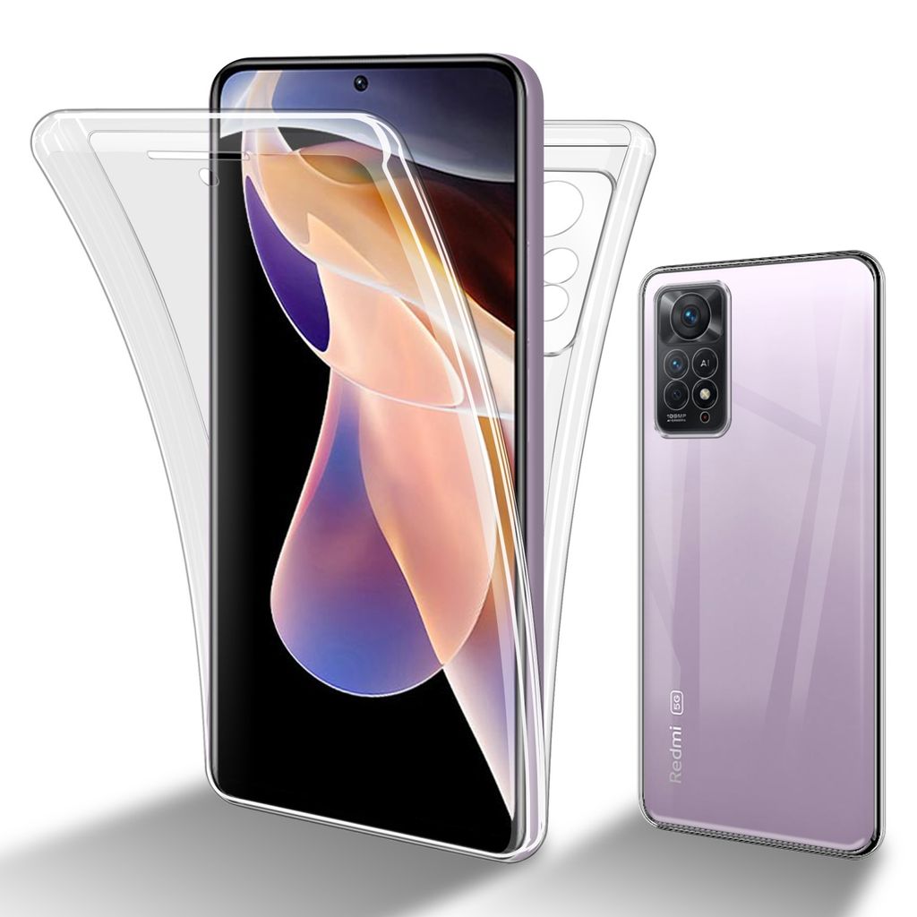 Cadorabo Schutzhülle für Xiaomi RedMi NOTE 11 PRO 4G / 5G Hülle in Transparent 360° Etui Full Body Handyhülle Cover Case