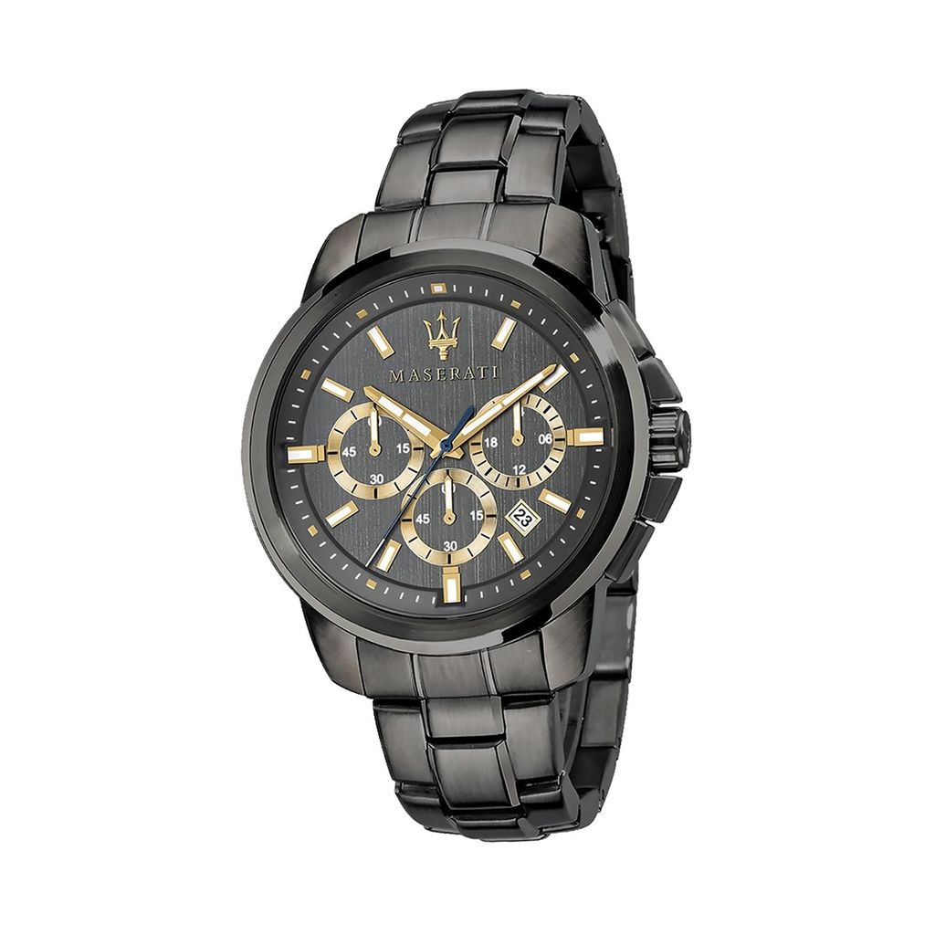 Maserati Edelstahl Armband-Uhr Chronograph Successo Herren grau D2UMAR8873621007