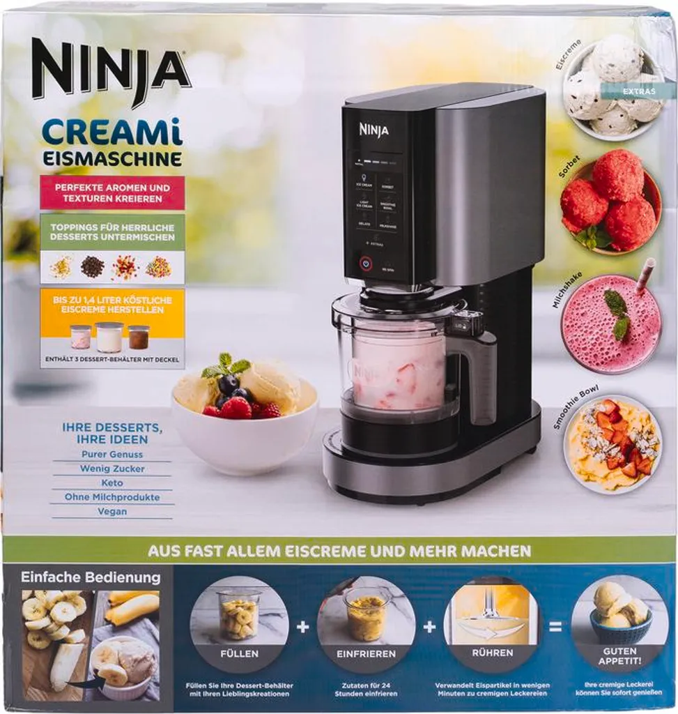 Sorbetière et Turbine à Glace Ninja CREAMI NC300EU avec 7 Programmes