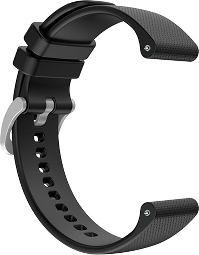 Watch Band 20mm/22 mm Plaid Weiches Silikon -Uhrband -Armbandersatz für Garmin Venu SQ/Vivoactive 3 4/Forerunner 245-Schwarz-Größen: 20 mm