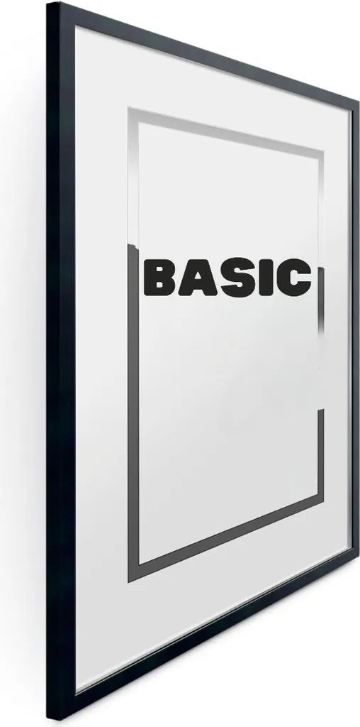 Cadre photo 60x80 noir mat - MDF BASIC - Design mural élégant - 3
