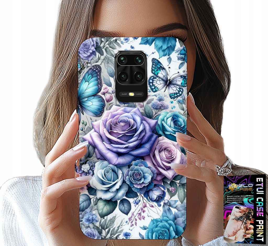 Gehäuse Für Xiaomi Note 9 Pro / 9S - Floral Patterns Roses Case + Glass