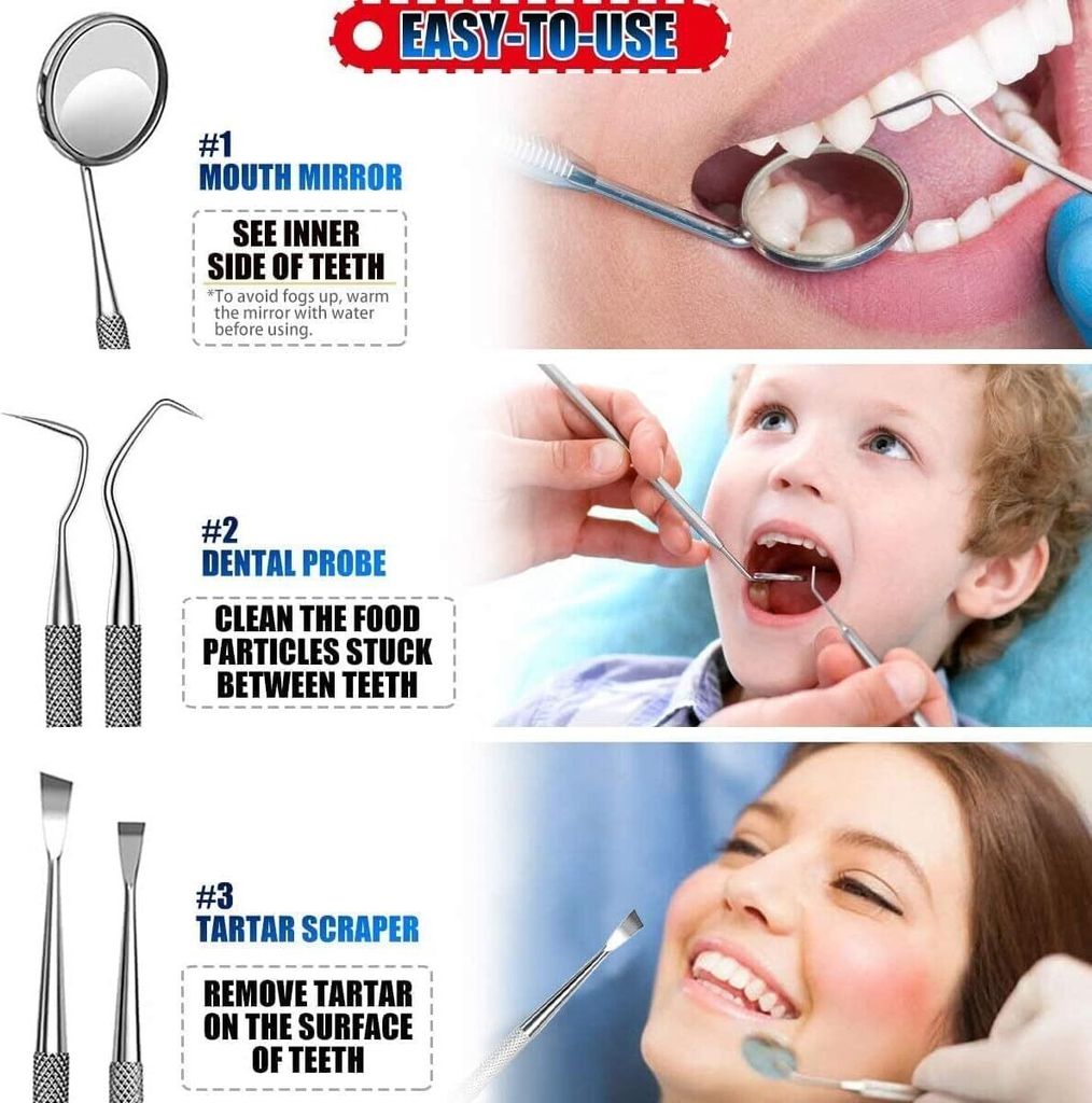 8er Zahnpflege Set,Zahnsteinentferner,Zahnreinigung Produktbild 4