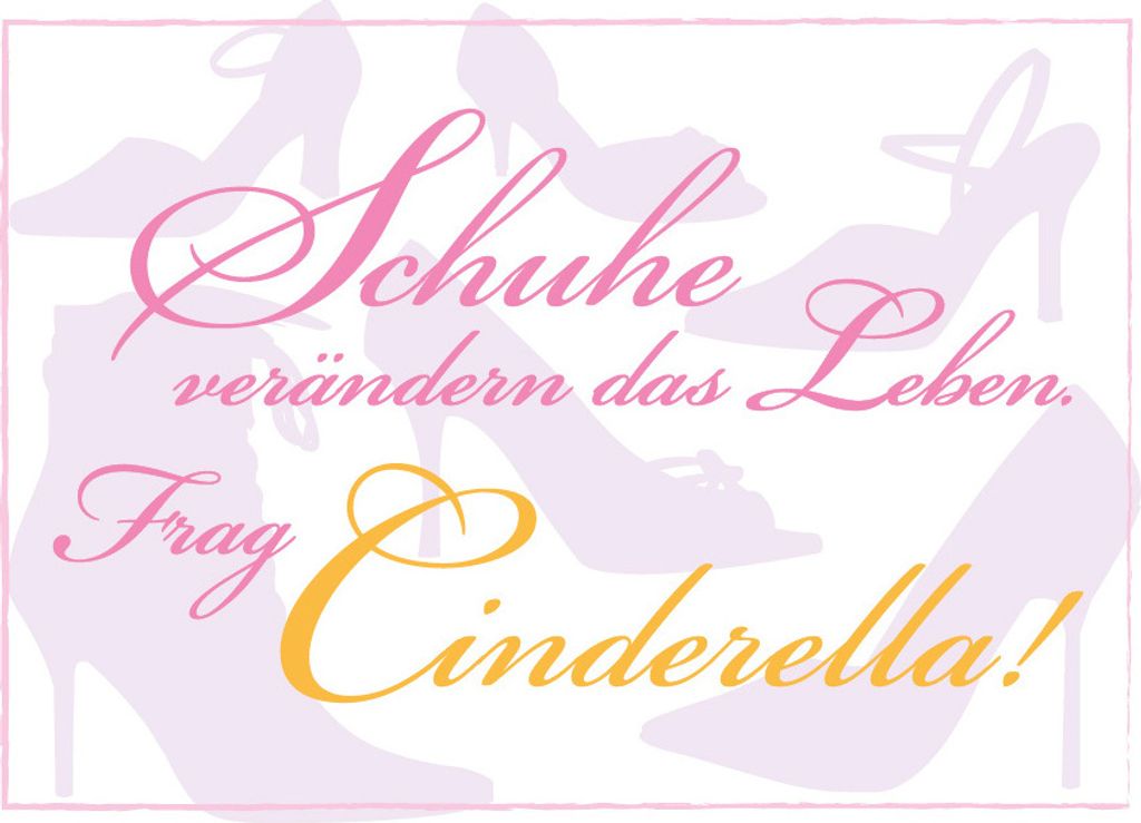 Postkarte - Serie Legendär - veredelt mit Kaltglanzfolie - Schuhe