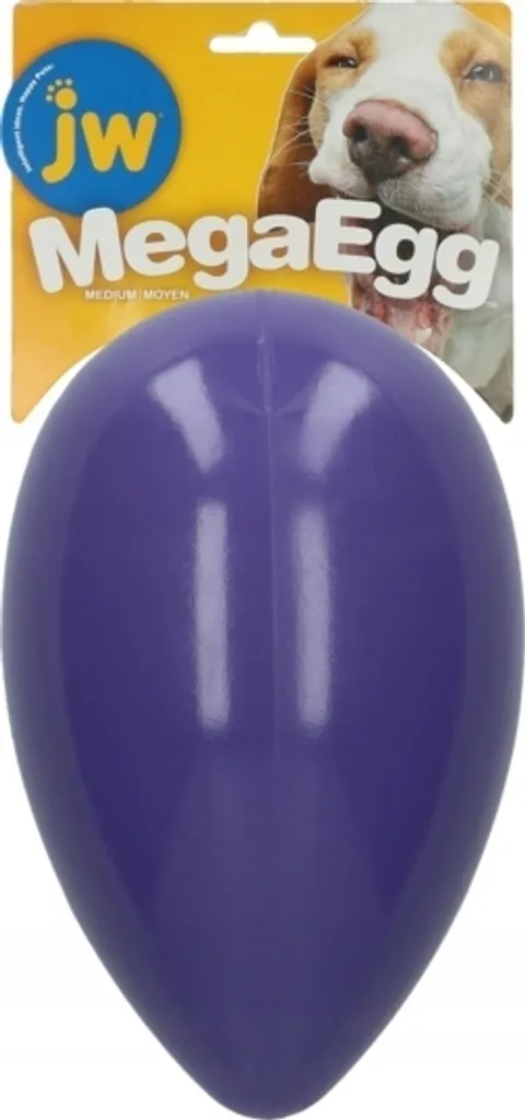 JW Mega Egg Uovo per Cani 18cm | Robusto, Divertente e Inafferrabile