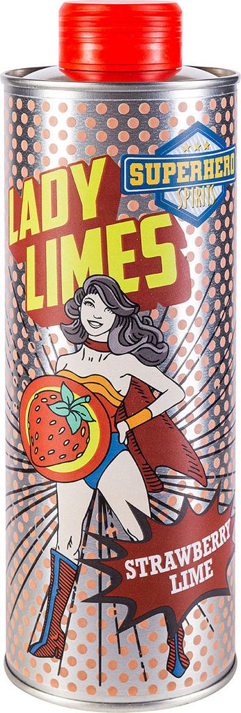 Superhero Spirits - Lady Limes - Strawberry Lime - 0,5l 20% vol.