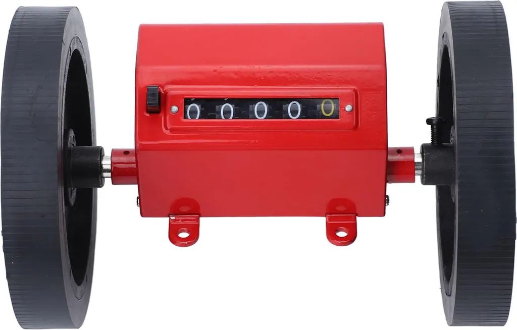 Compteur à rouleau à 5 chiffres en acier inoxydable pour cuir et tissu