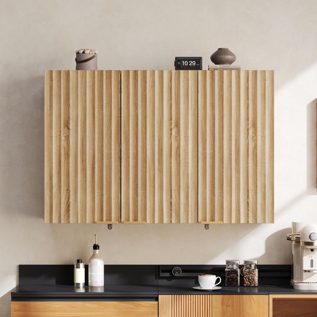 Armadietto da cucina a parete Merax con 3 ante, pensile con Immagine del prodotto 