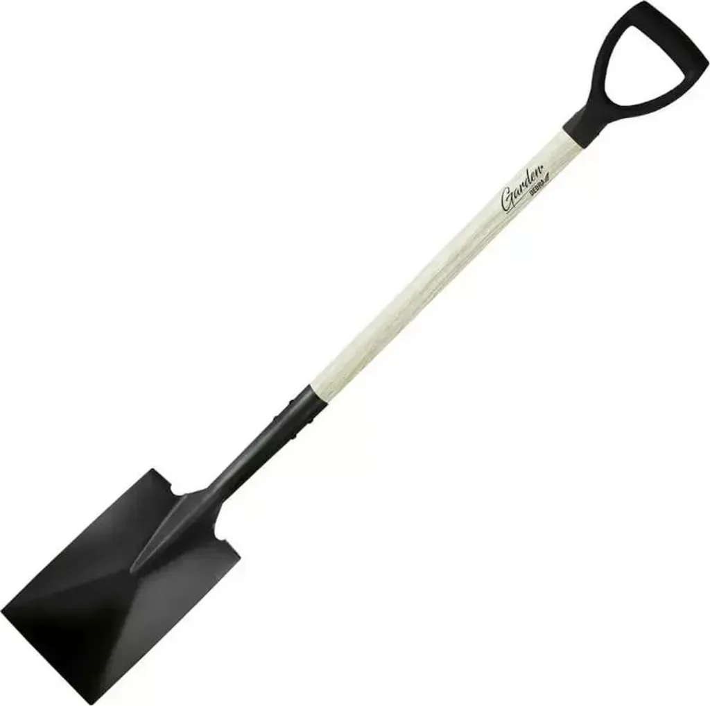 Bêche droite Dedra 80C007 avec manche en bois robuste et poignée D 120cm