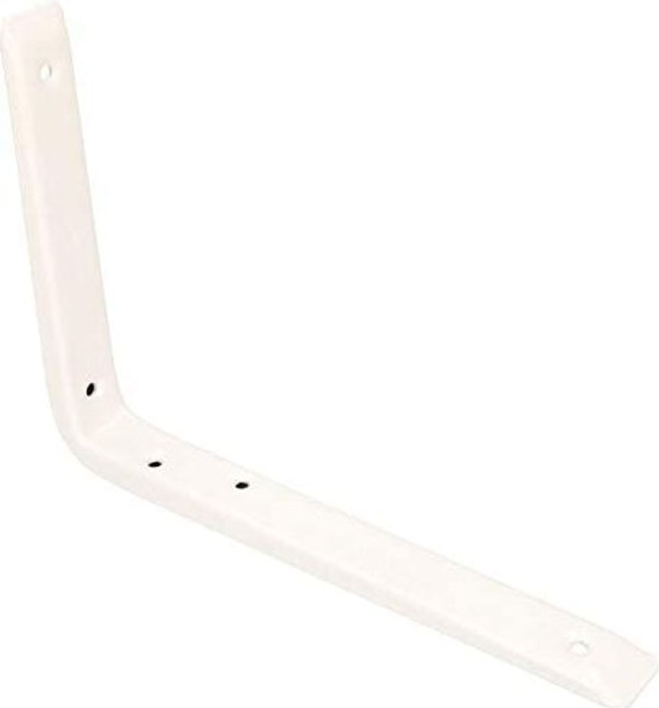 KOTARBAU® Podpera z oceľového plechu 190 x 250 mm Biela Obrázok produktu 