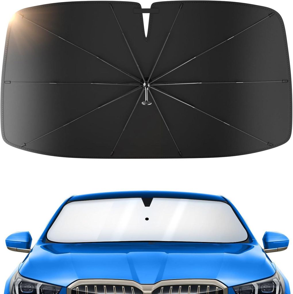 Pare-soleil pour pare-brise de voiture, 140 x 75 cm, Image du produit 