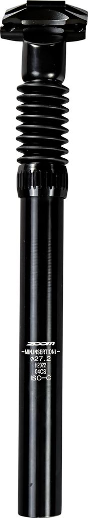 Zoom Federsattelstütze 15 - 40 mm Federweg Patentsattelstütze Fahrrad Sattelstütze gefedert 300 mm x 27,2 mm