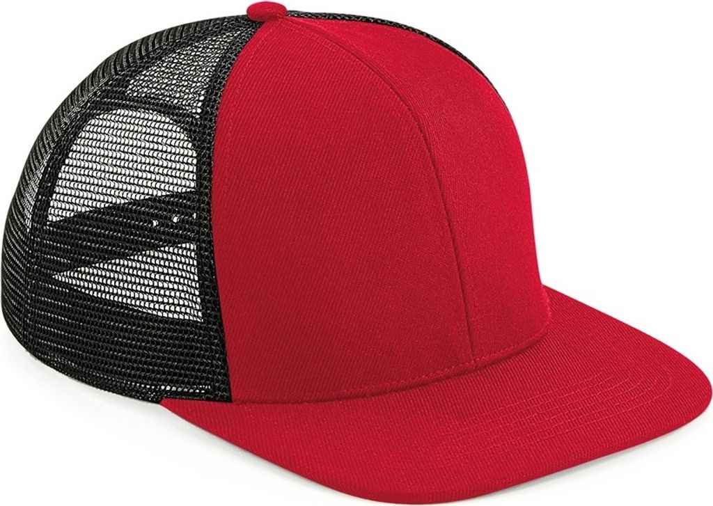 Beechfield - Uni Trucker Cap Original BC4775 (Einheitsgröße) (Rot/Schwarz)