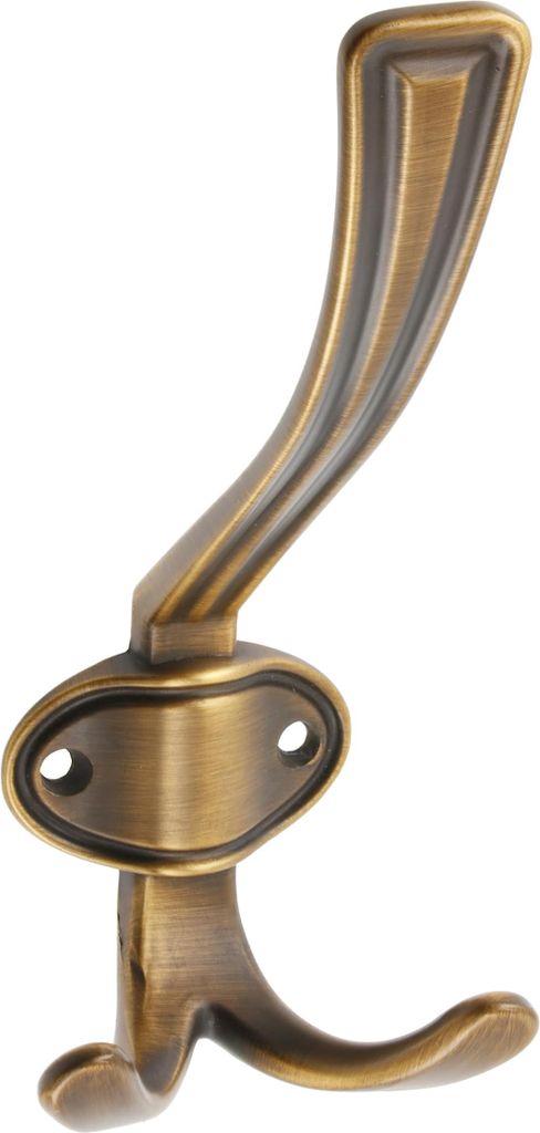 GTV - Kleiderhaken Coruna groß - Oberfläche: Bronze - Höhe: 158 mm Breite: 66 mm - Garderobenhaken für Tür, Bad, Küche, Flur, Büro, DIY Meta...