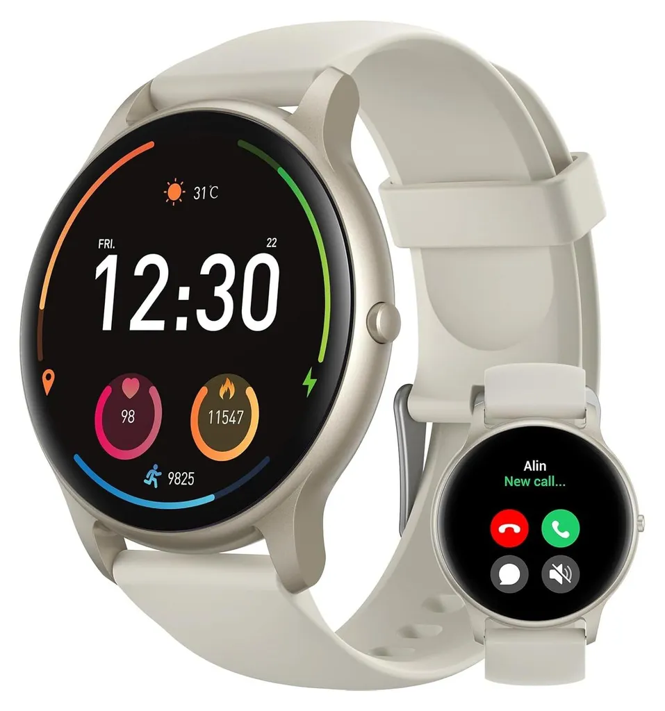 Orologio Intelligente Rotondo 1.32'' HD Chiamate Vivavoce IP68