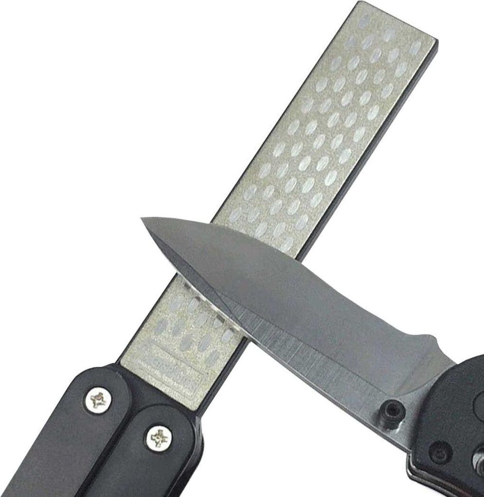 Klappbarer Schärfer für Messer - Schwarz