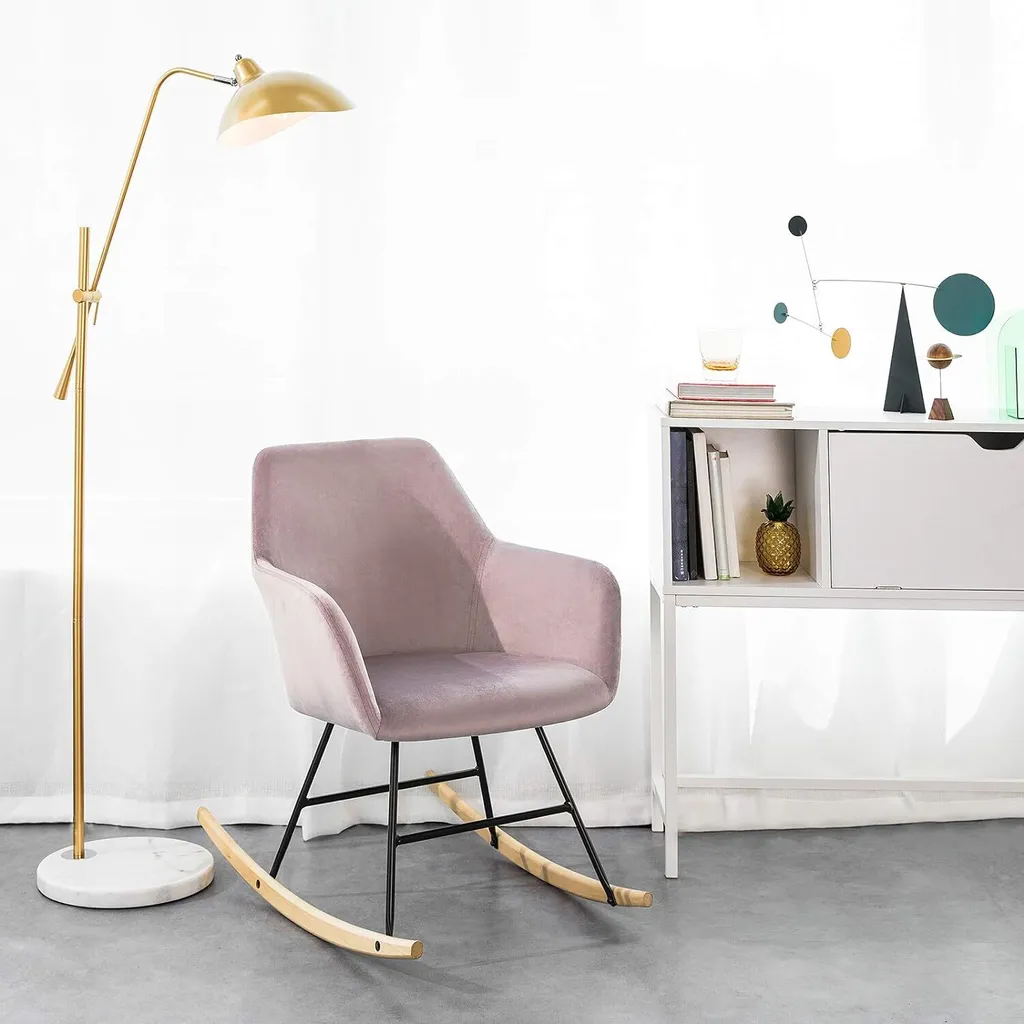 Fauteuil relax ergonomique rose contre le mal de dos structure robuste