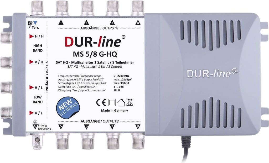 Dur Line Ms 5 8 G Hq Multischalter Anleitung DUR-line Multischalter MS 5/8 G-HQ bis 8 | Kaufland.de