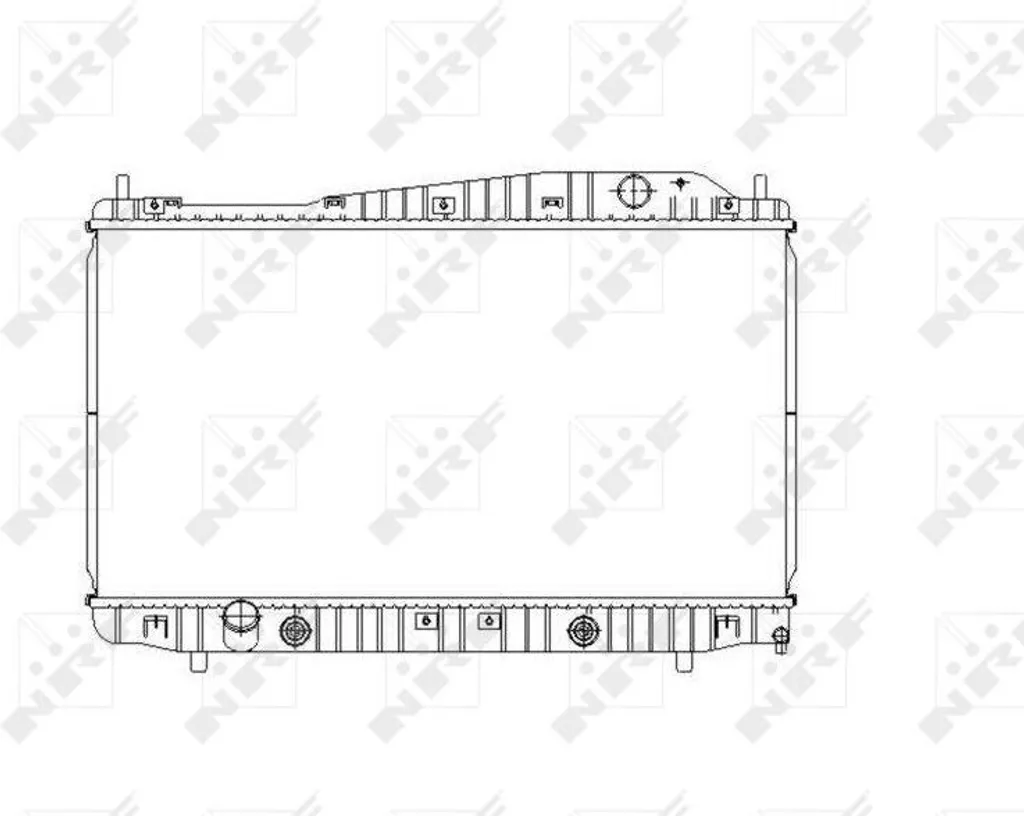 Radiateur de moteur en aluminium pour Epica KL1 référence NRF 53482