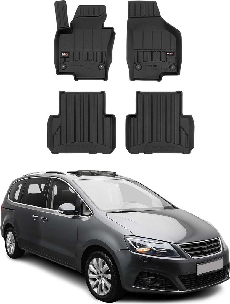 OMAC Gummi Fußmatten für Seat Alhambra 2010-2020 Premium TPE Automatten 4tlg
