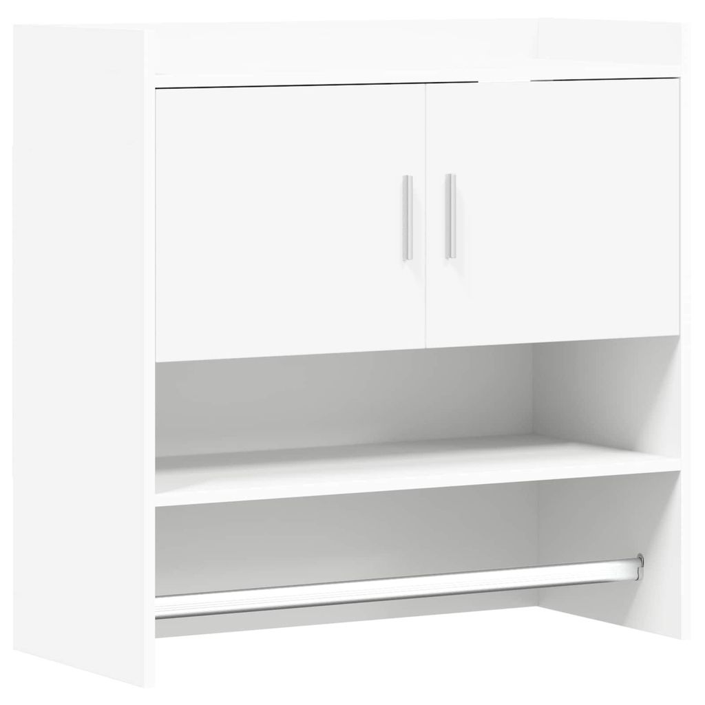 vidaXL Wandregal Wandhalterung Weiß 80 x 36 x 80 cm Holzwerkstoff