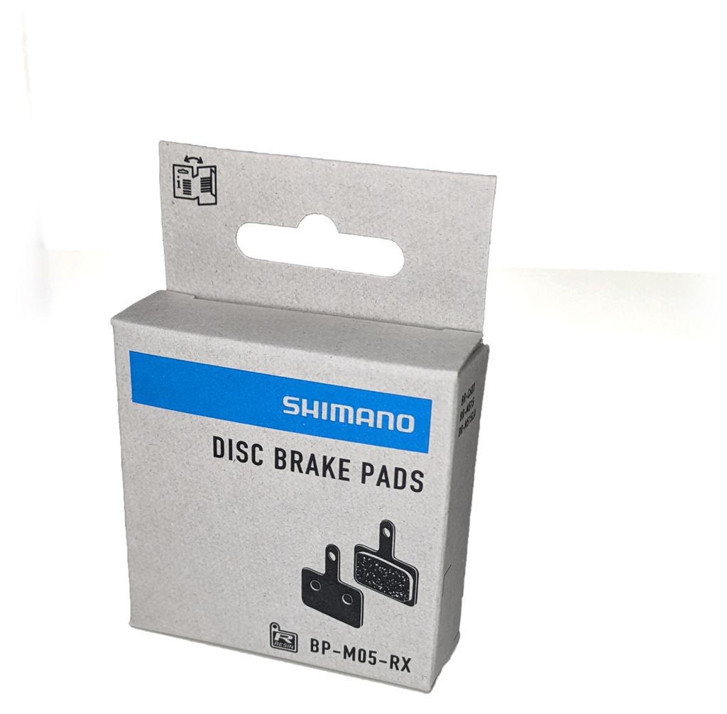 SHIMANO Scheibenbremsbelag M05-RX, 2-Kolben, Typ B, silber, Produktbild 