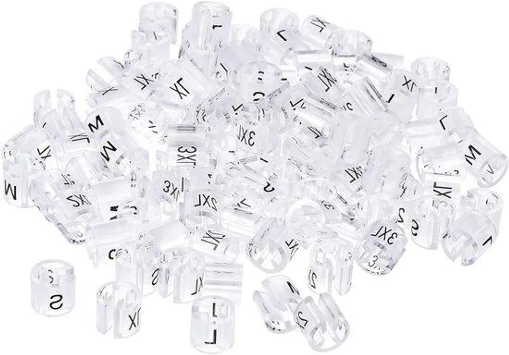 Séparateur de taille pour cintre transparent lot de 120 pièces pro