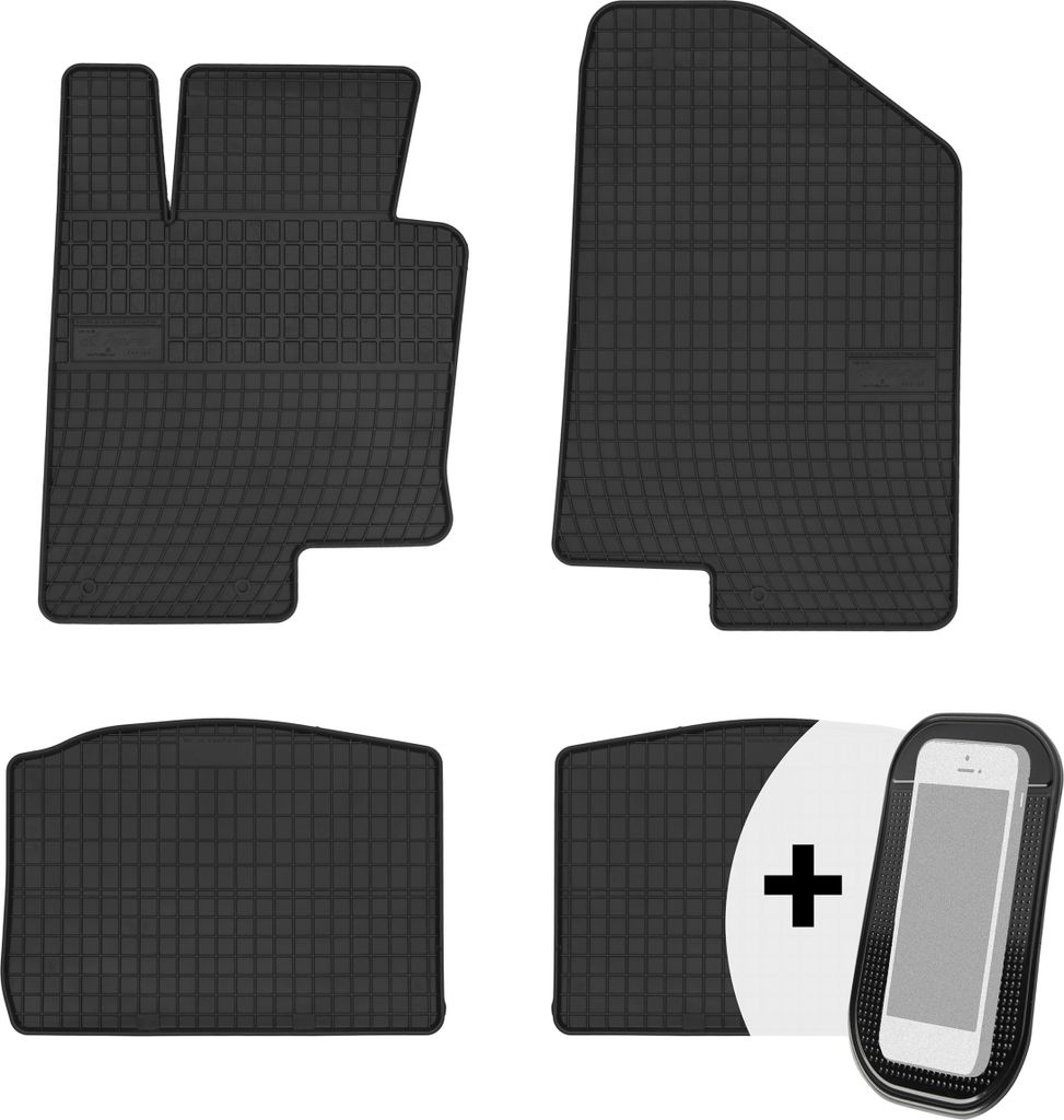 Gummimatten Auto Fußmatten Automatten Passgenau 4-teilig Set - passend für Kia Optima III 2012-2015