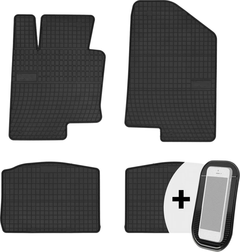 MOTOS Tappetini in gomma per auto adatto per Renault Clio V dal 2019 Migliorate il vostro comfort di viaggio con il tappetino antiscivolo per auto - tappetino per auto per tutte le
