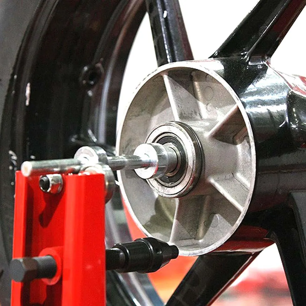 Équilibreuse de roue manuelle JMP statique pour jantes de motos