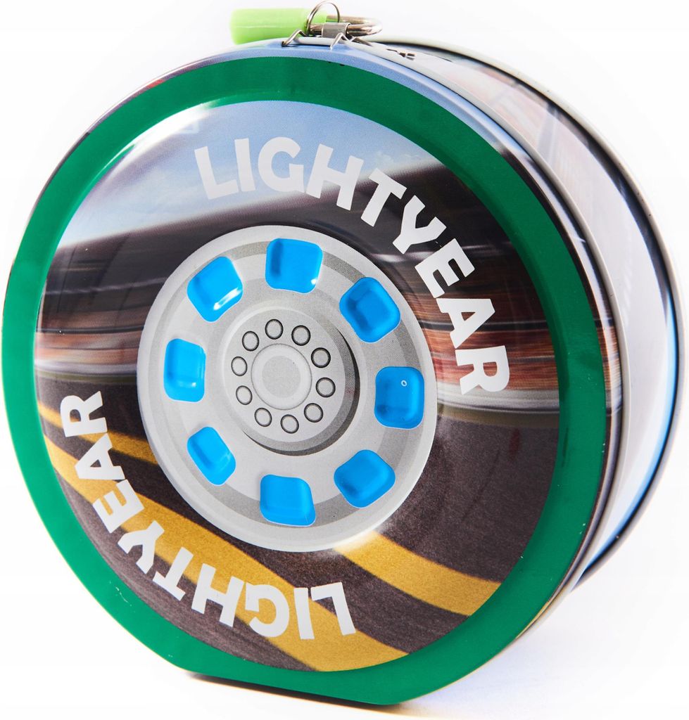 Spardose Autoreifen mit Schloss - Metall Sparbüchse Reifen Design Geschenkidee 16cm