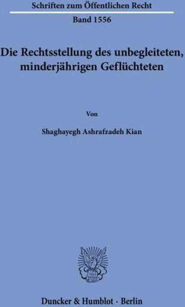 Livre juridique sur le statut des réfugiés mineurs isolés de 150 pages