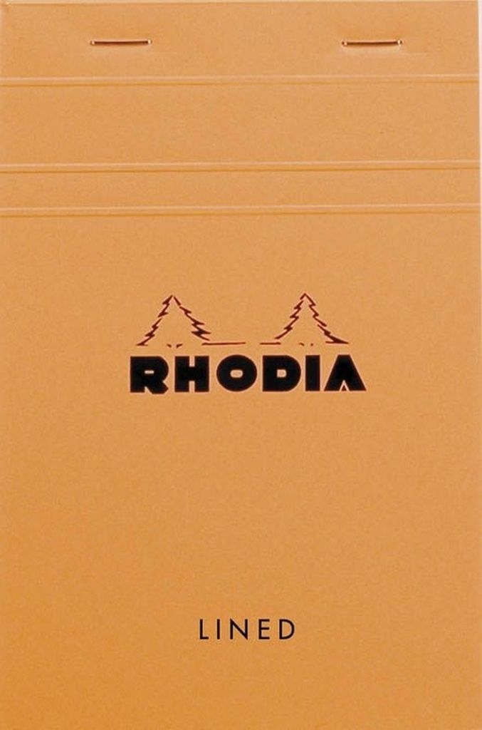 Rhodia 10x Notizblock geheftet No.14 11x17cm 80 Bl liniert 80g Orange 14600C