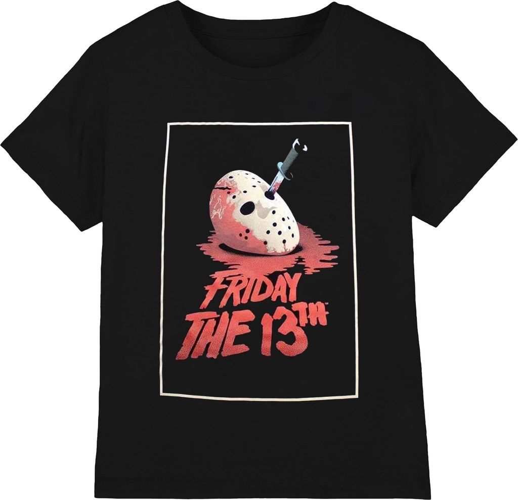 Friday The 13th - "Jason Blood Mask" T-Shirt für Herren/Damen Uni RO11365 (M) (Schwarz)