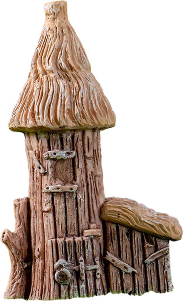 Reetdachhaus-Ornament, Mikro-Landschaft, rustikaler Stil, kompakte Größe, umweltfreundliche Hausdekoration für das Home Office