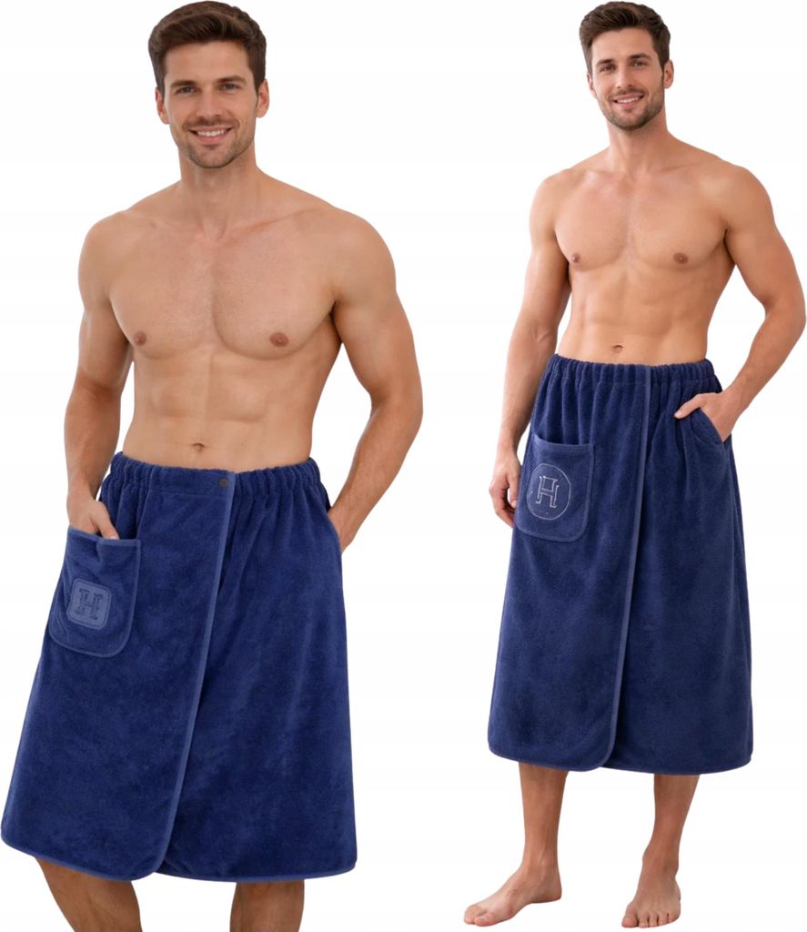 Saunakilt Herren SPA Badepareo für Schwimmbad Badetuch Set Produktbild 