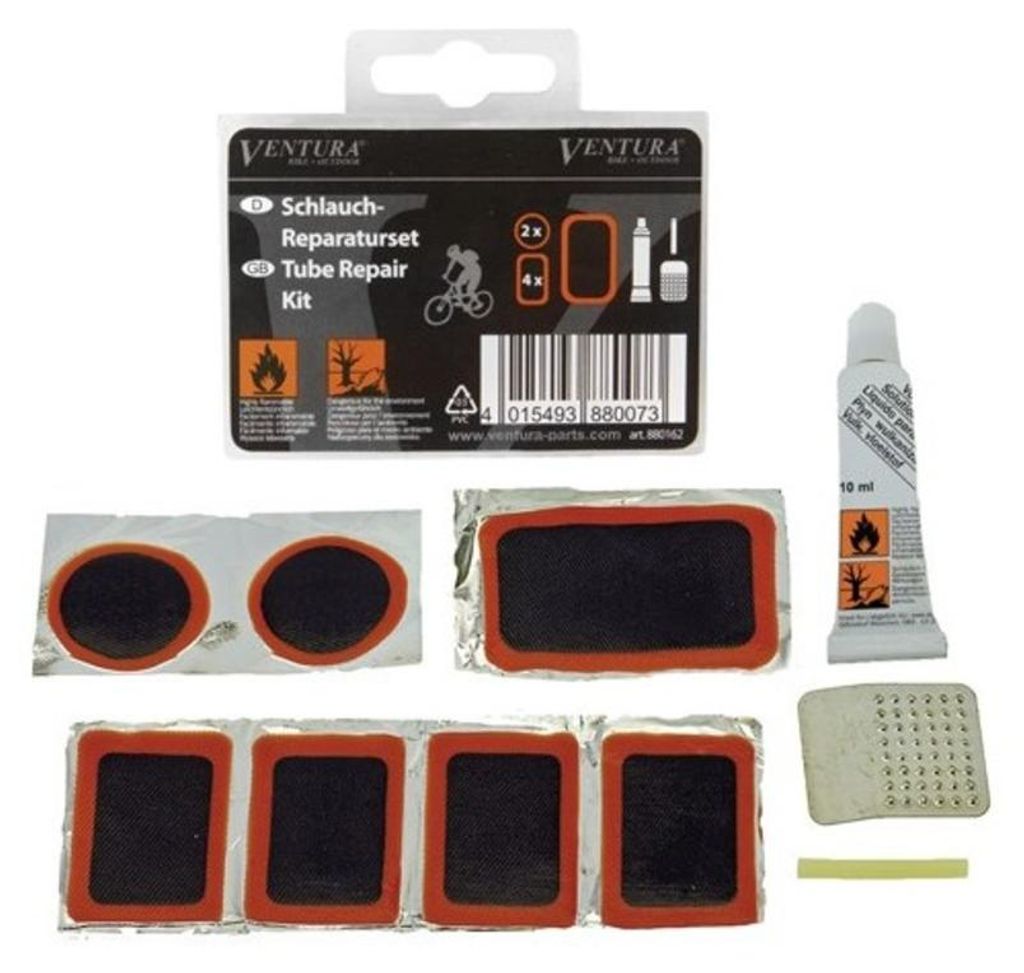 Kit di riparazione pneumatici Ventura Tubo interno nero Immagine del prodotto 
