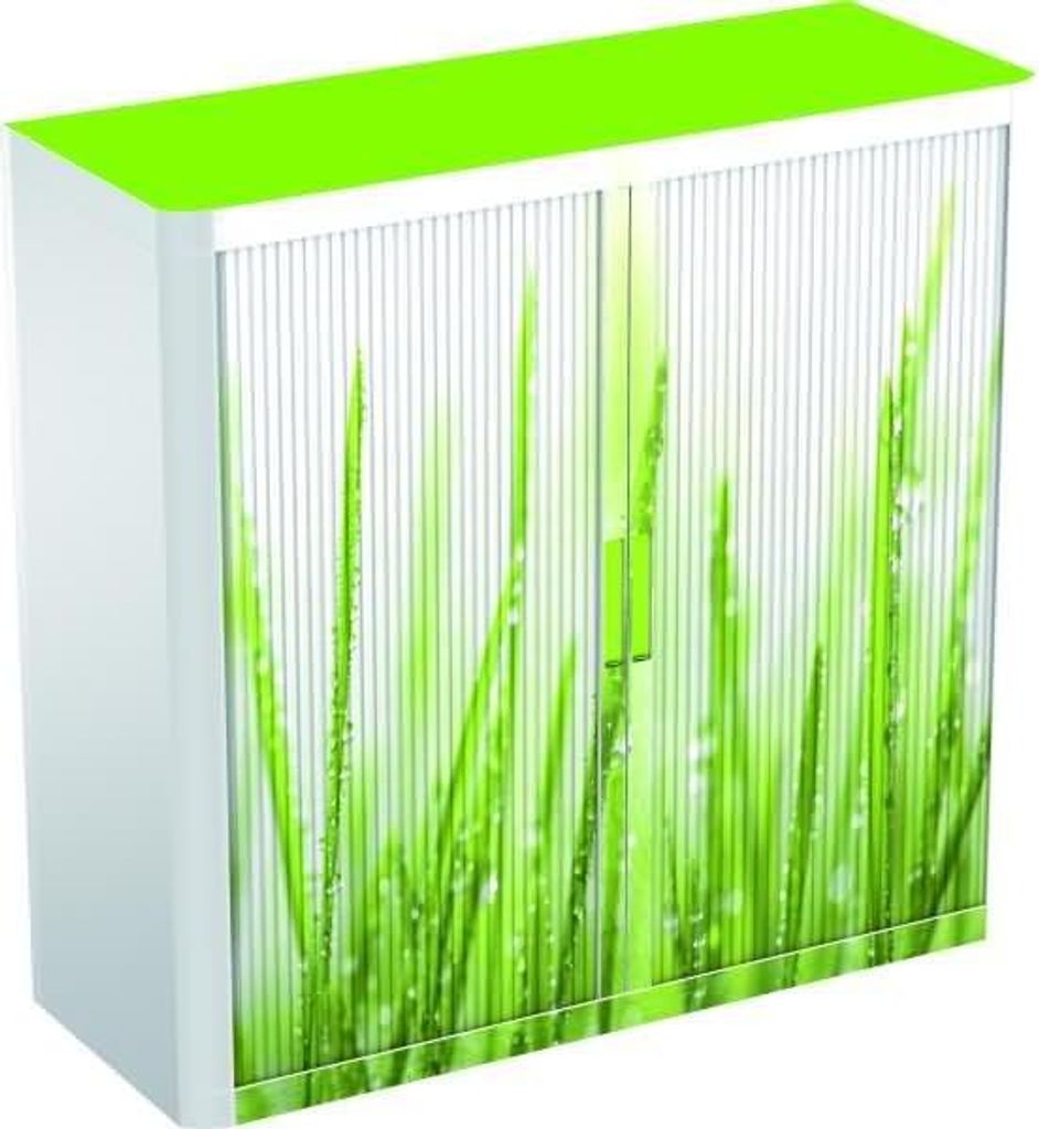 Rollladenschrank easyoffice BxTxH 86x37,5x104cm Bambus