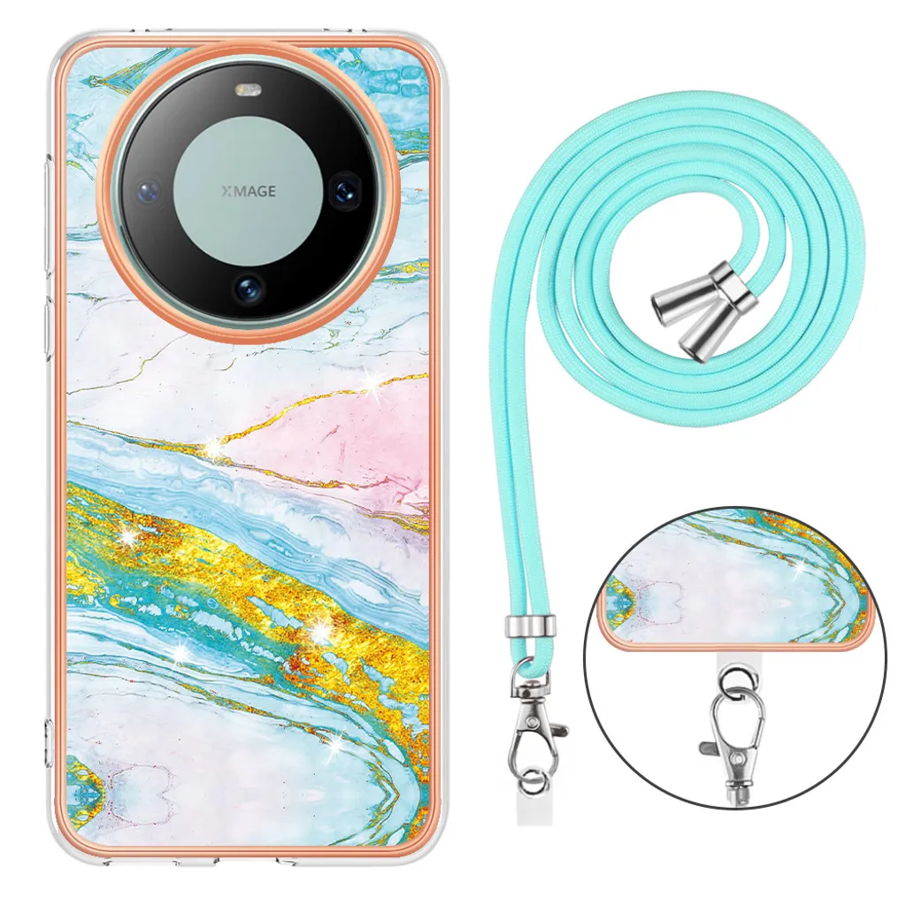 Protezione Antigraffio Smartphone Cover Huawei Mate 50 Pro In Silicone Sottile - Antiurto, Antigraffio, Con Motivo Dream Catcher + Cordino Custodia Con Cordino Per Cellulare