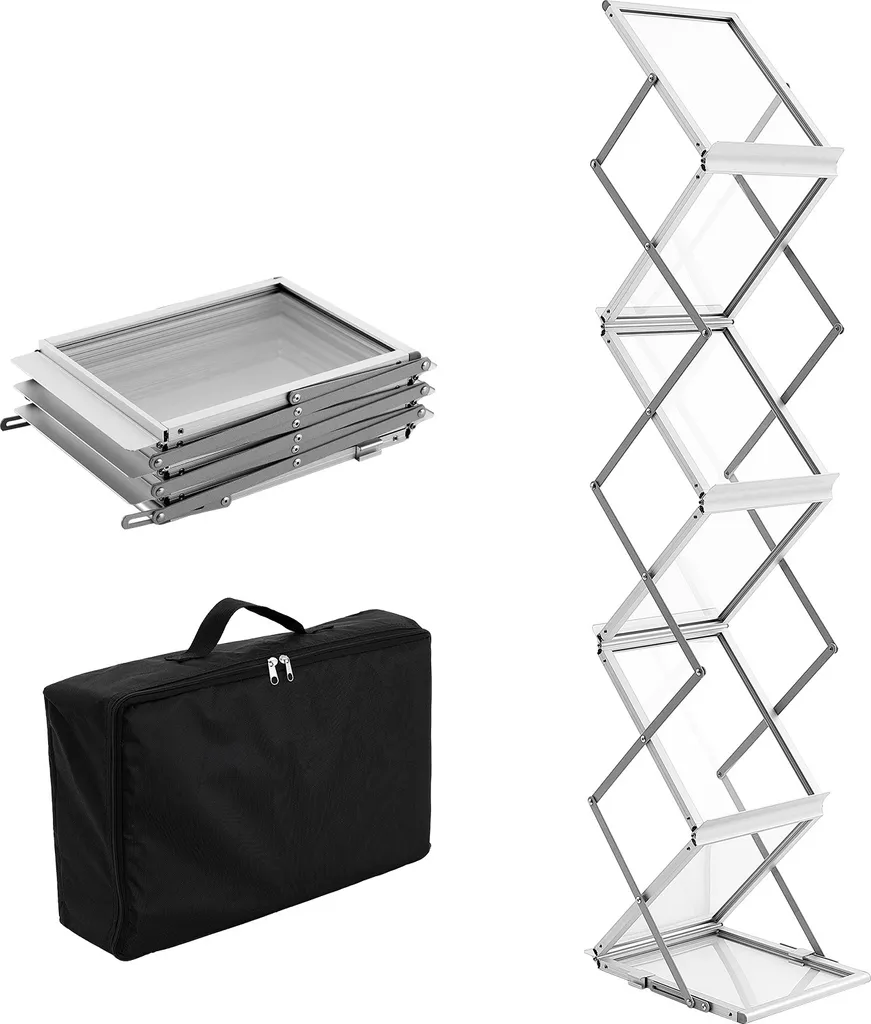 Porte-revues Pliable pour Salon Professionnel et Stand d'Exposition
