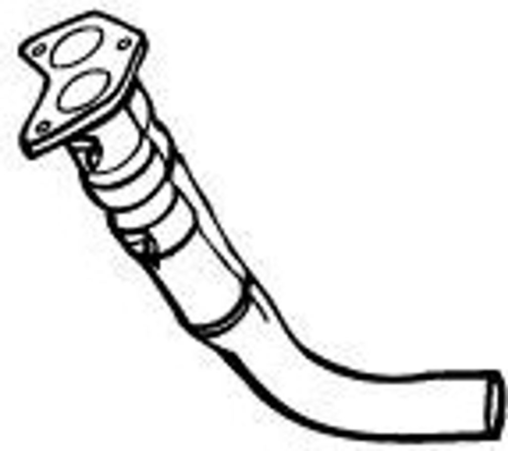 VEGAZ Abgasrohr Auspuffrohr für FORD FIESTA III (GFJ) Vorne FR-181